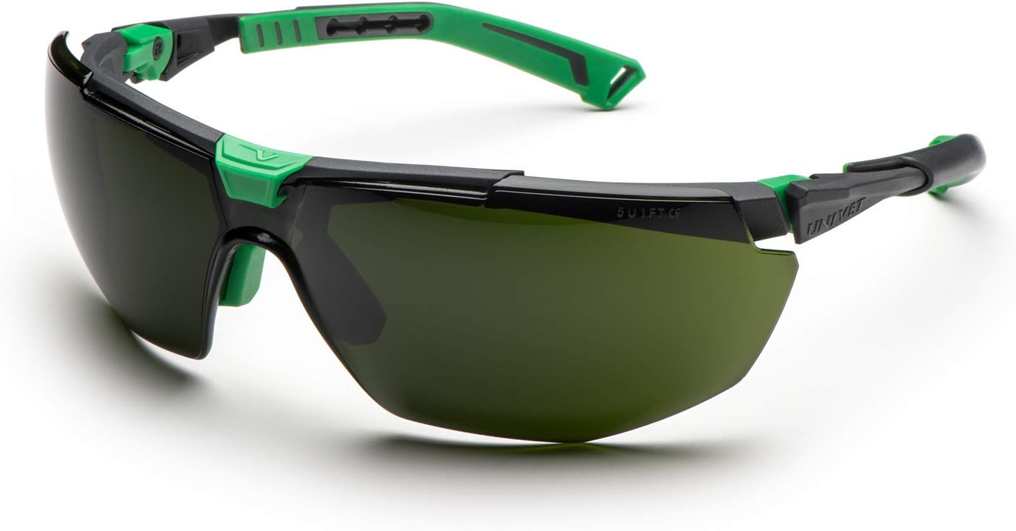 Univet 5X1.00.00.50 "5X1" Goggle with IR5 Glass, Grey/Green