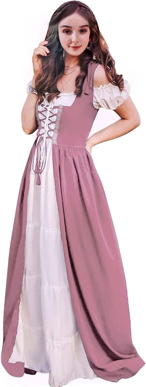 Abaowedding Renaissance Costume Women Medieval Dress Renaissance Pirate Irish Ren Faire Dresses