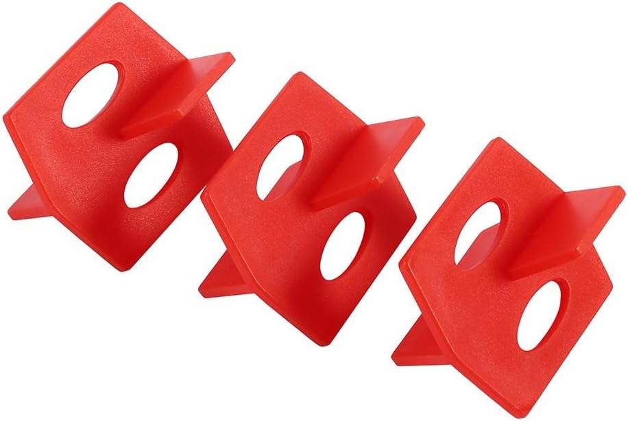 Yosoo 50Pcs 1/16'' PP Tile Leveling System Red 3 Side Spacer and T Shape Ceramic Floor Wall Tools in Tile Installation : Tools & Home Improvement