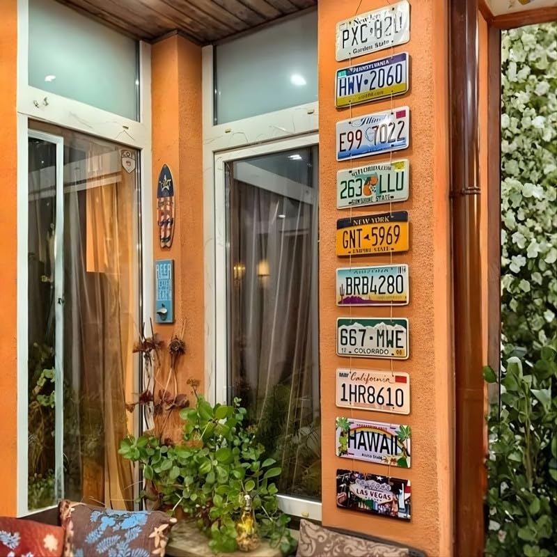 Image of Eazywagon Decorative Retro Metal Signs Wall Plate - 12x8 Inch (Texaco Motor Oil) | Weatherproof Vintage Metal Sign Plate for Cafe, Home, Bar, Garage | Decorative Wall Hanging Sign Board