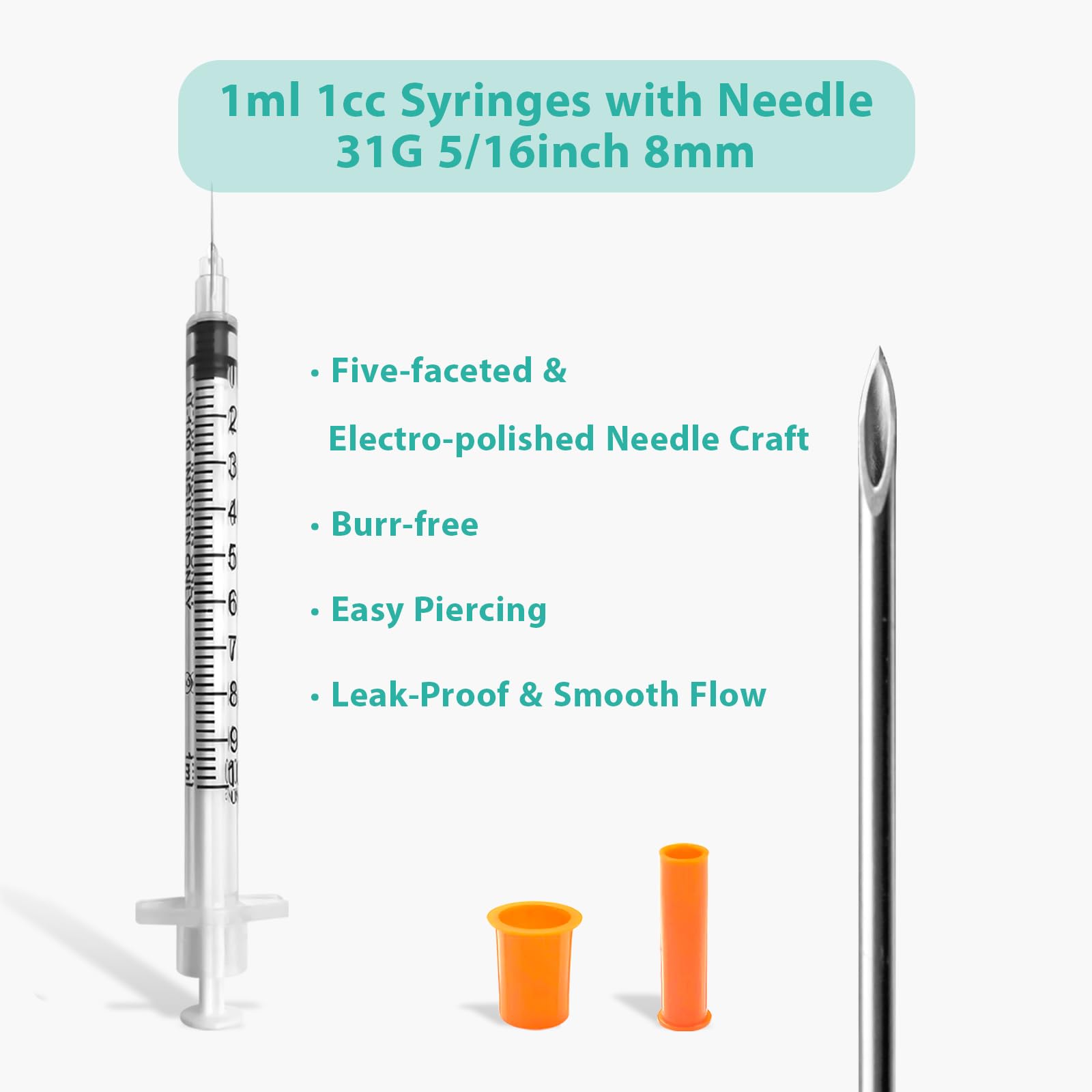 Lab Syringes - 30 Pack 1ml U-100 -2 Lab Syringes - 30 Pack 1ml U-100 -2