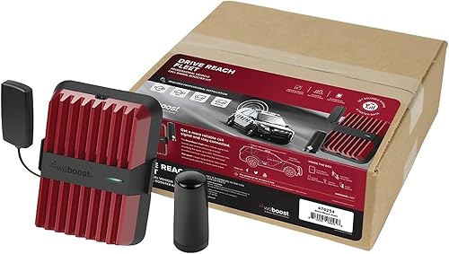 weBoost Drive Reach Fleet (470254) Amplificador de señal de teléfono celular para cualquier vehículo de flota - Verizon, AT&T, T-Mobile, Sprint -
