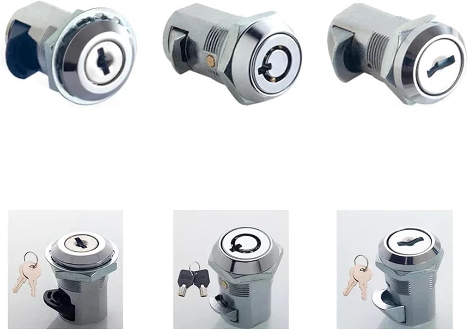 Cinet Lock Flat Key Tubular for Electronical Box Fire Car Truck Train Industry Machine MS466 H 1Pcs(818-3)