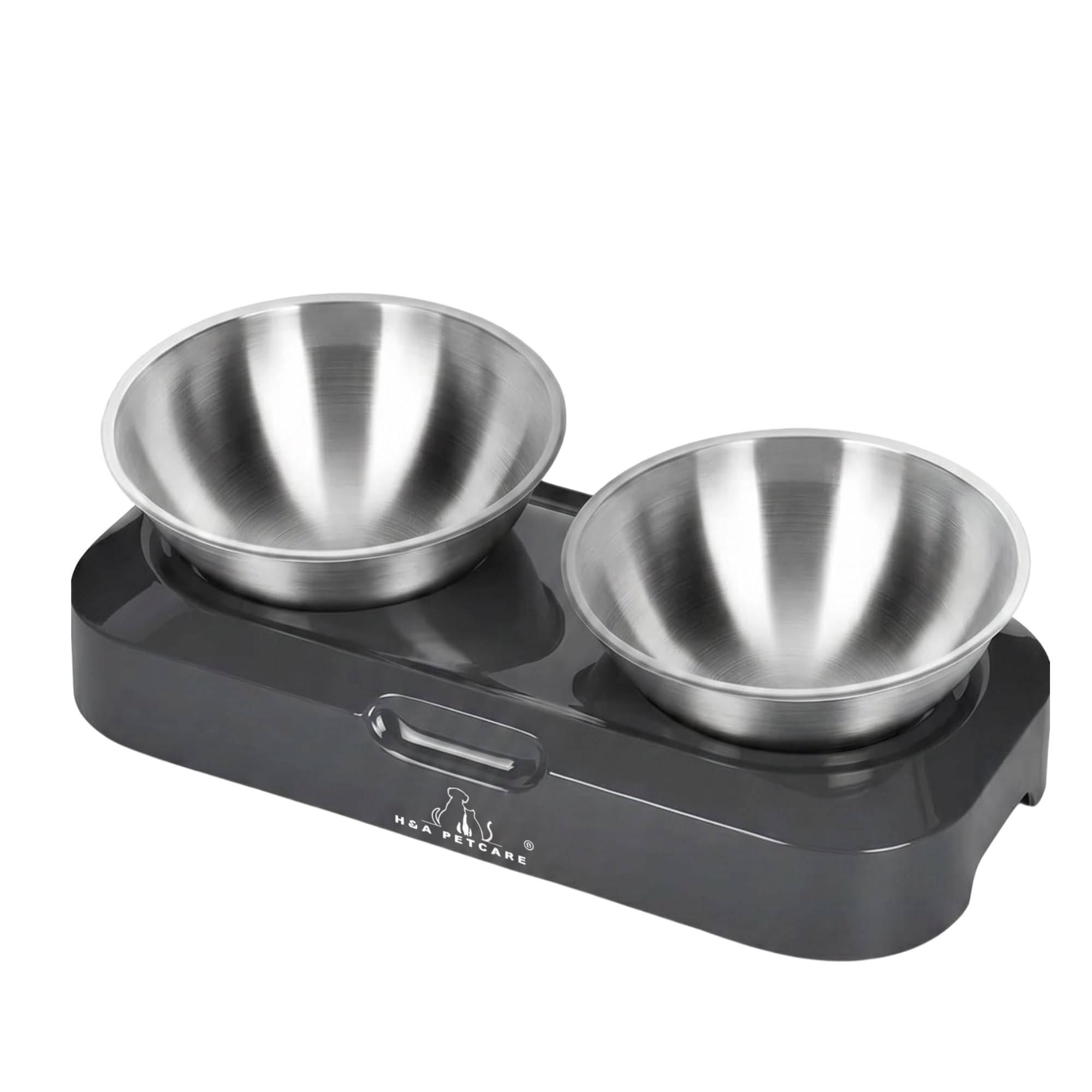 H&A PETCARE Raised Cat Bowls With Stand | Elevated Cat Bowls | Cat Bowls With Stand Tilted | Cat Feeding Station.