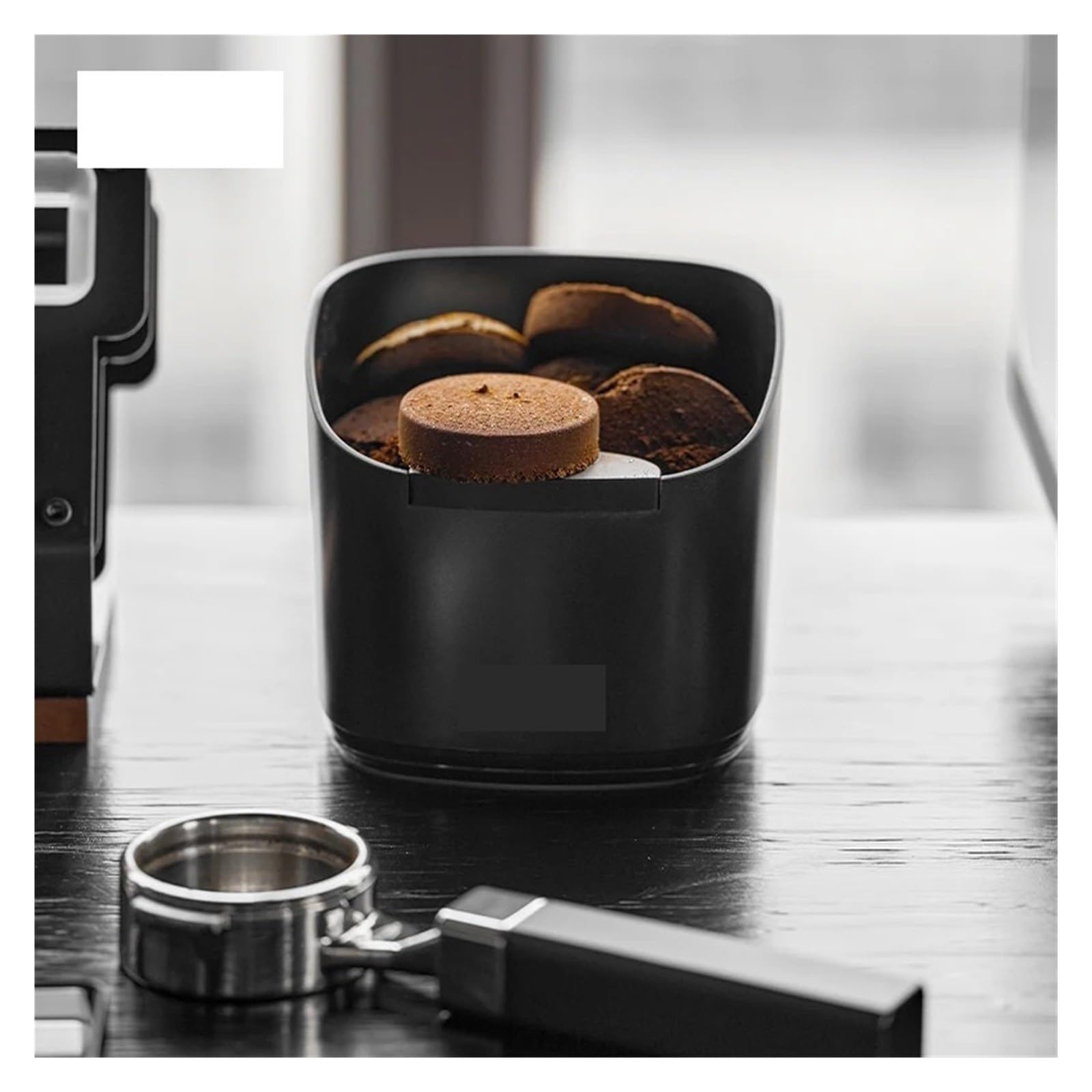 Bussola for Caffè, Compatibile Con IKAPE, V2 Contenitore for Fondi Di Caffè Nero Contenitore for Dischetto for Caffè Espresso Strumento for Barista for Macchine Da Caffè Espresso