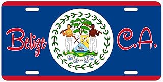 Belize Flag with Name Novelty Car Auto License Plate
