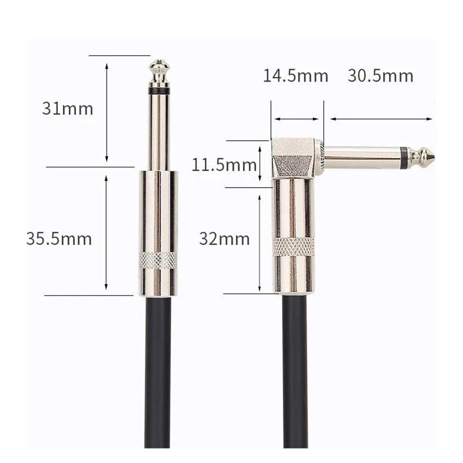 Cables de para instrumentos musicales guitarra eléctrica y bajo 5 m Profesional Cable para Guitarra