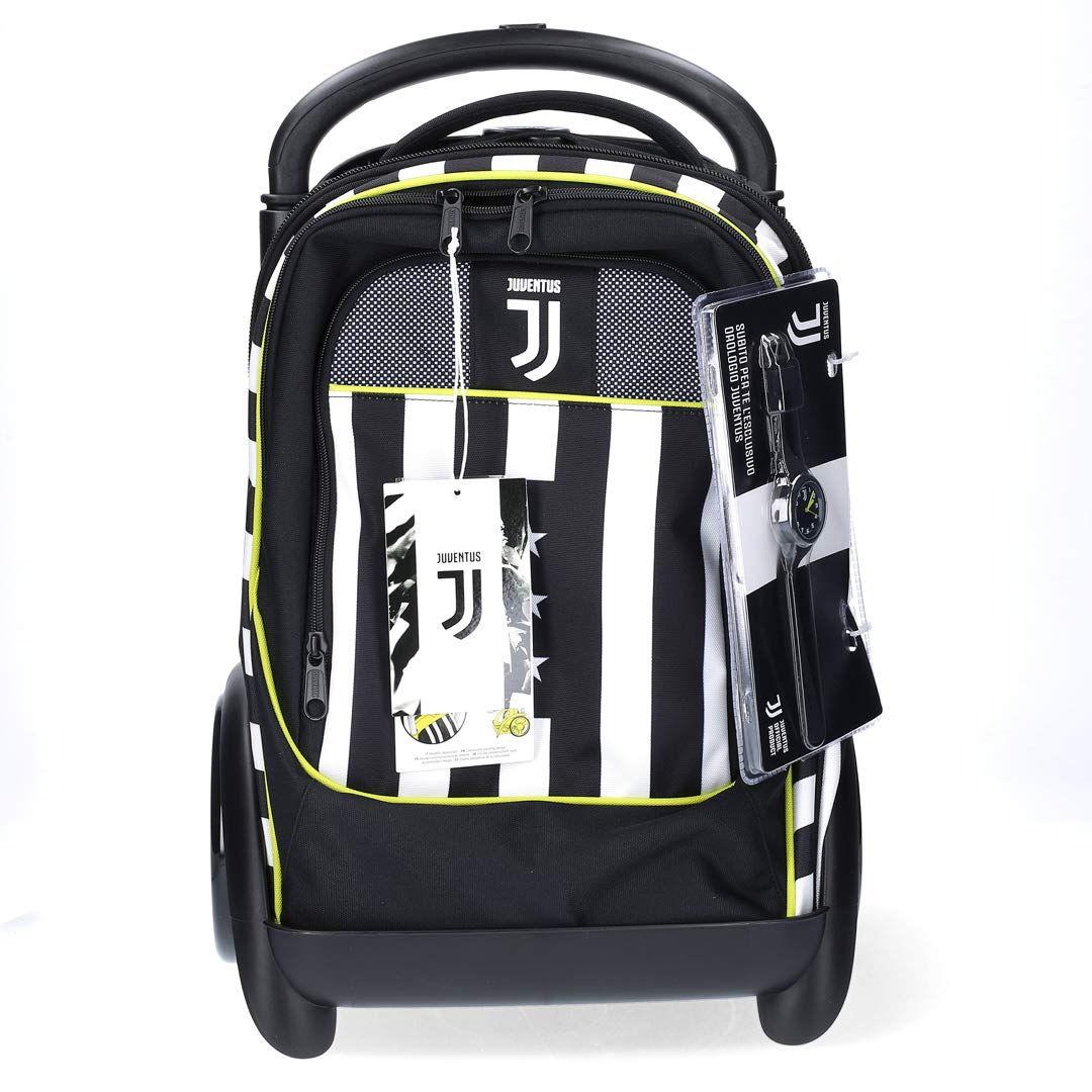 JUVENTUS Trolley Modulare Tyre - Collezione Scuola 2020/2021-100% Originale - 100% Prodotto Ufficiale - Orologio in Omaggio - Dimensioni: 39 x 58 x 28 cm
