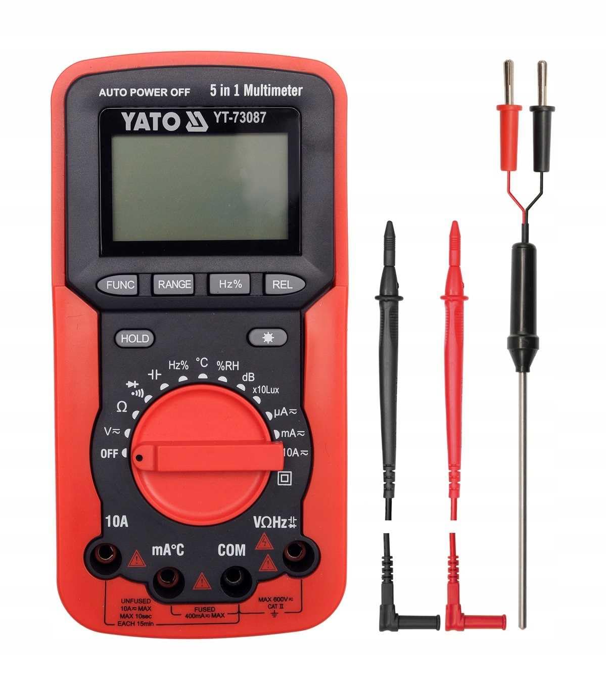 YATO YT-73087-5 en 1 rango automático multímetro digital