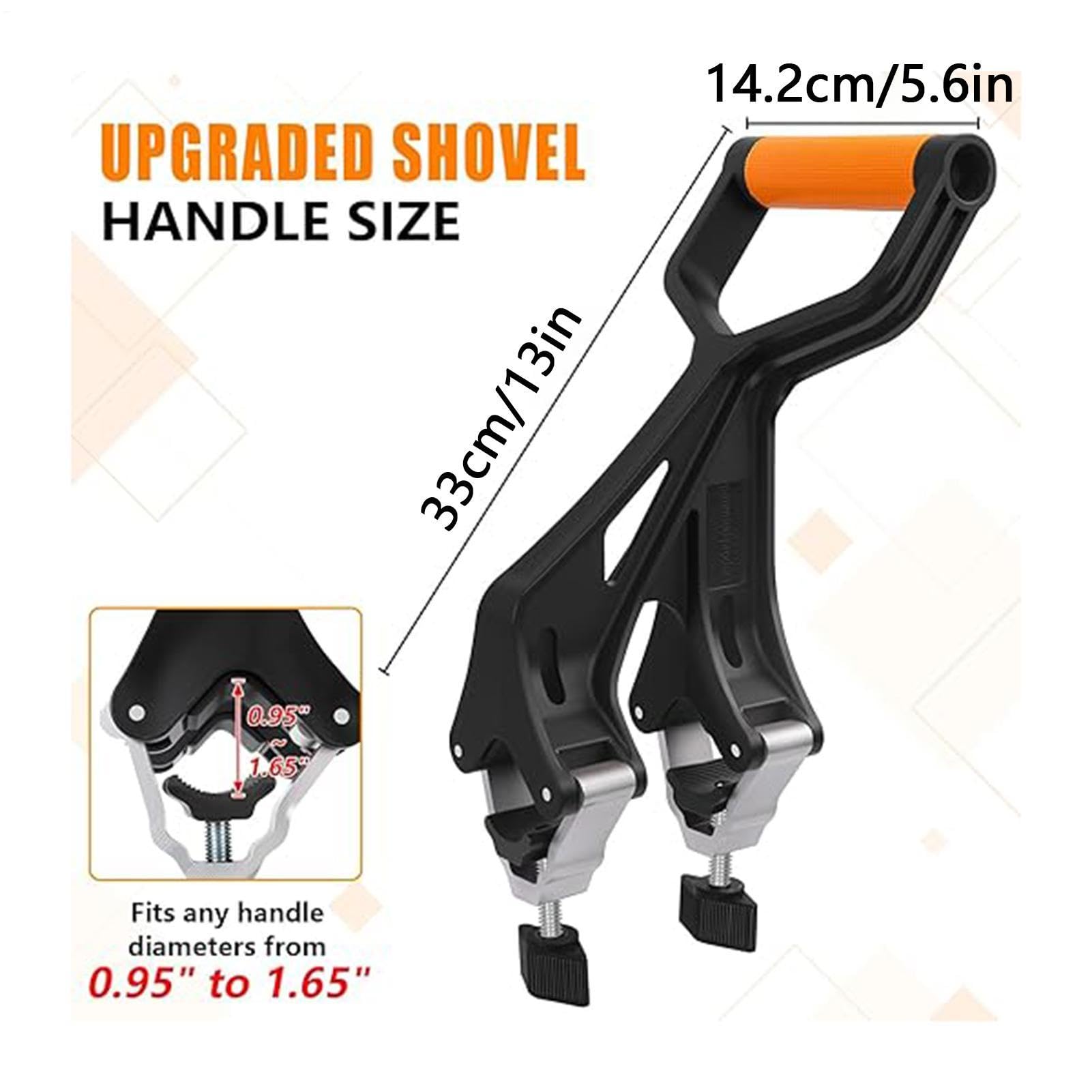 Prolunga per Manico di Pala Antiscivolo Sostitutivo | Accessorio per Manico Lungo per Attrezzi da Giardino per Pale Forche da Scavo Appassionati Giardinieri Anziani