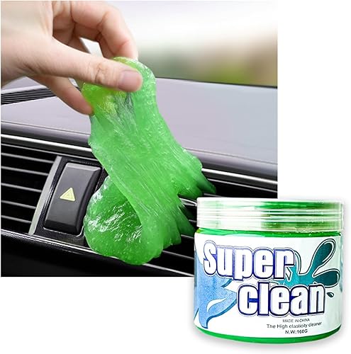 Gel de limpieza de automóvil, kit de herramientas de limpieza de limo para detallado automático, masilla de limpieza para grietas de tablero y polvo