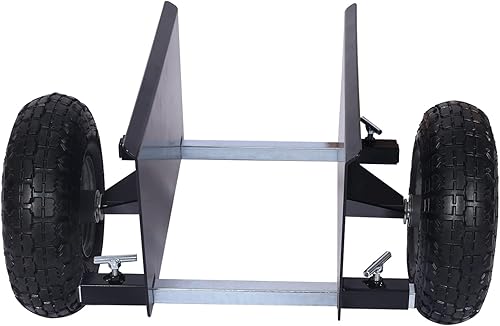 Miniatura 8 de Carretilla de panel resistente muñecas de puerta ajustables con ruedas 2 ruedas neumáticas de 10 pulgadas rodamiento de carga de 600 libras para