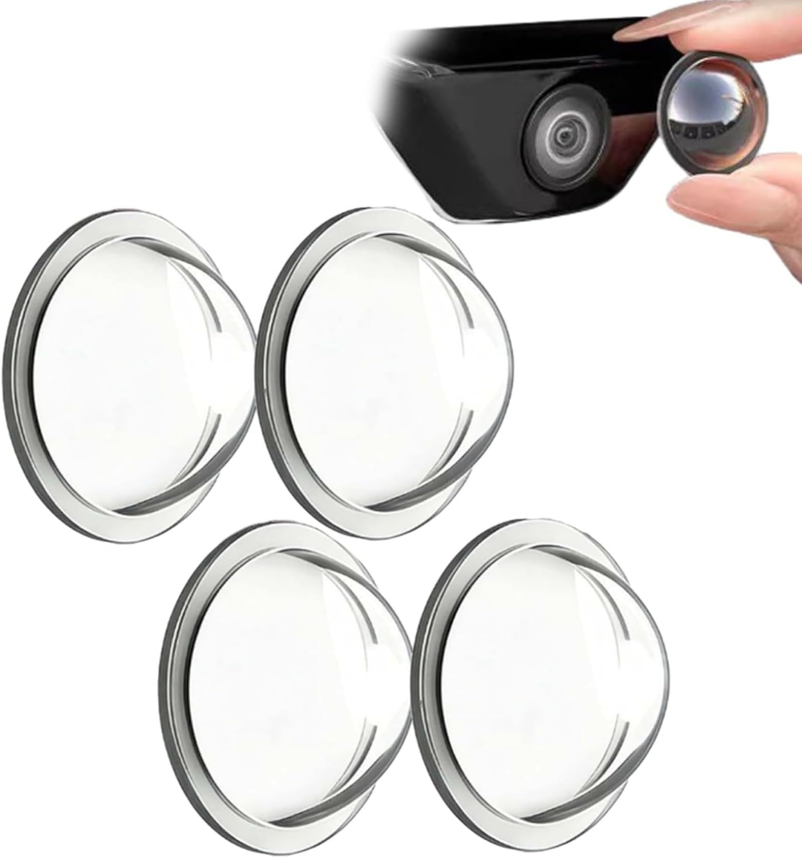 ONEMAJI Reversing Camera Protector Shield for Mercedes-Benz GLC X253 C253 X254 C254 GLC F-, High Definition Unobstructed View Anti Scratch Rearview Backing Vision Cap,4pc
