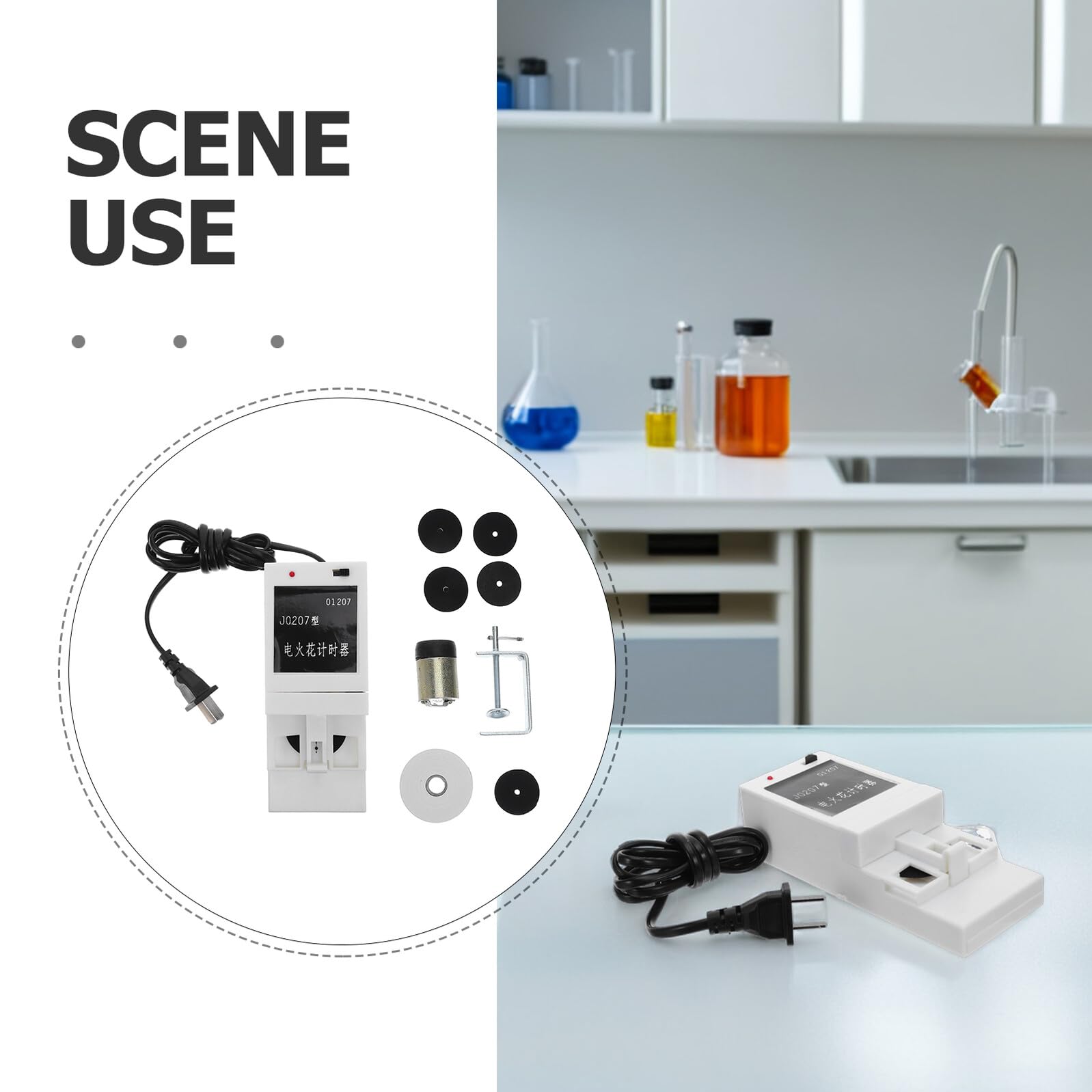Cabilock minuterie de laboratoire pour étudiants minuterie à téléscripteur AC des vagues en classe papier