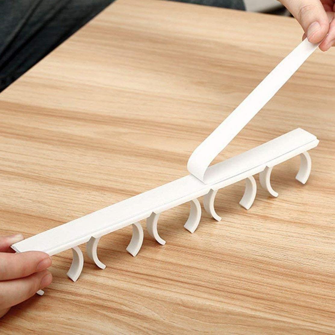 Spice Organizer,Spice Clip Strips Plastic Cabinet Door Condiment Jar Organizer Hold 20 Jars Spice Rack