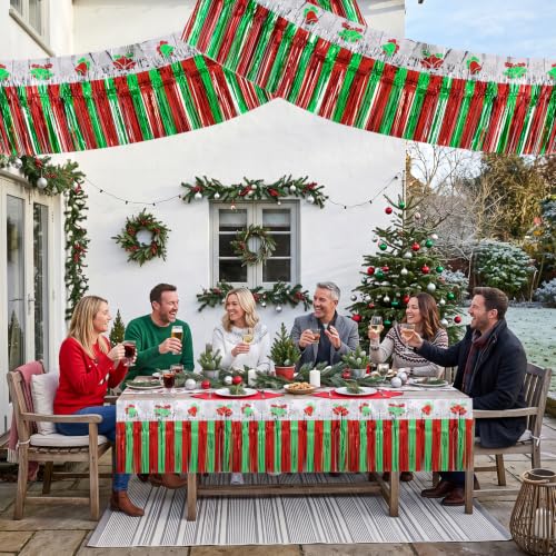 Image of BEISHIDA 3 Pack Bell Foil Fringe Garland 30ft Wall Tinsel Banner