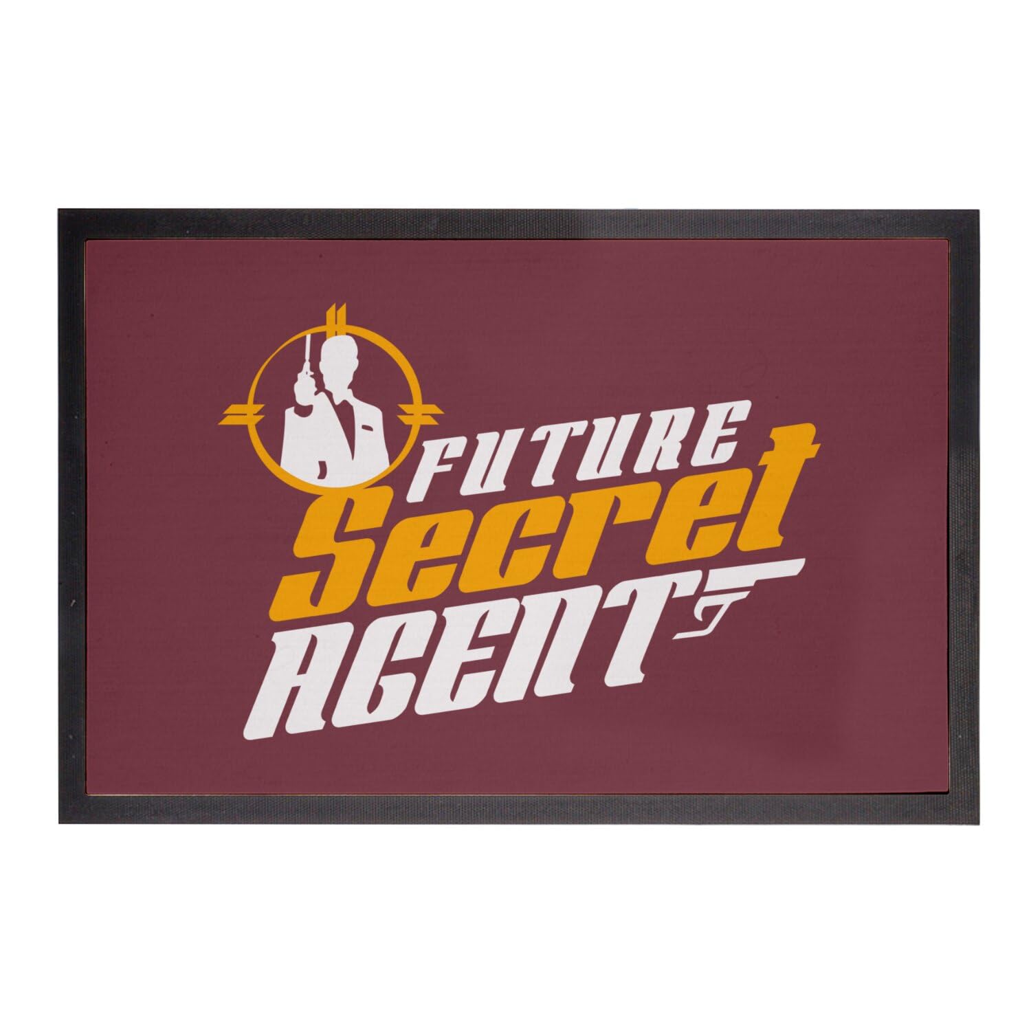 Paillasson Rouge Future Secret Agent 75x50cm Protège et Décore votre Entrée
