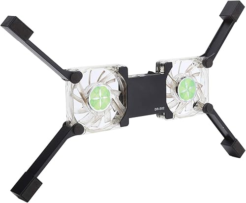 Miniatura 5 de ASHATA DRS02 - Almohadilla de enfriamiento para laptop, almohadilla de enfriamiento portátil para laptop con soporte antideslizante, ventilador