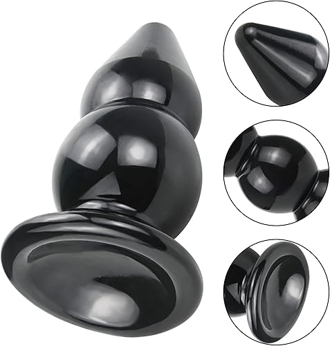 Miniatura 7 de Tapones anales superlargos y gruesos, con ventosa fuerte, tapón sexual para masaje de próstata, consolador anal, juguete anal para hombres, mujeres