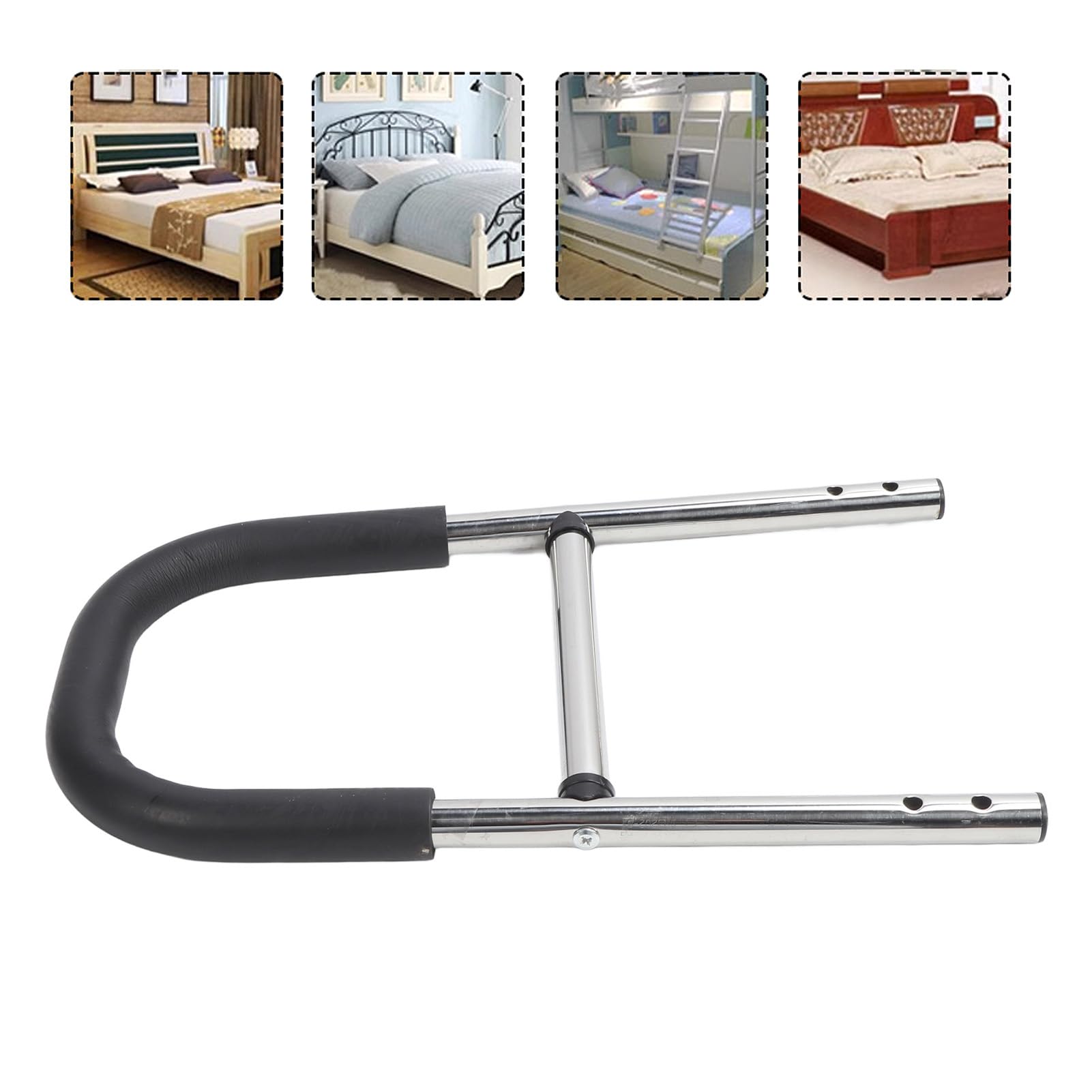Barandillas de cama para adultos mayores Seguridad, evita resbalones Barra de asistencia para cama de acero inoxidable, manija de cama de seguridad Barandilla de cama para adultos mayores Discapacit