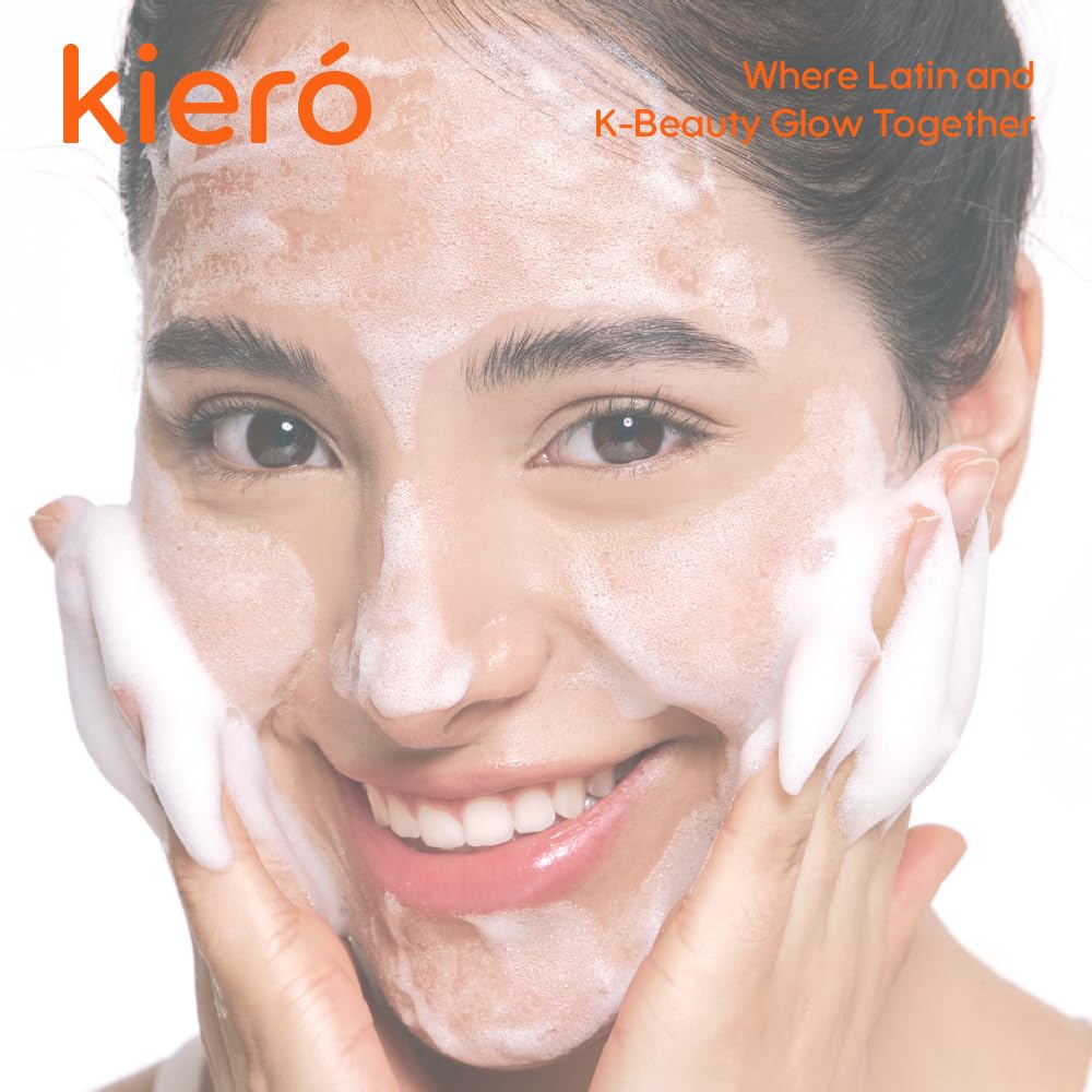 Kiero Refining Enzyme Cleanser - Foaming Enzyme Powder Face Wash with Papaya Enzymes, Chia Seeds & Beta-Glucan - Vegan Facial Cleanser with Gentle Exfoliation for Pore Buildup & Impurities (1.76 oz) - Image 7