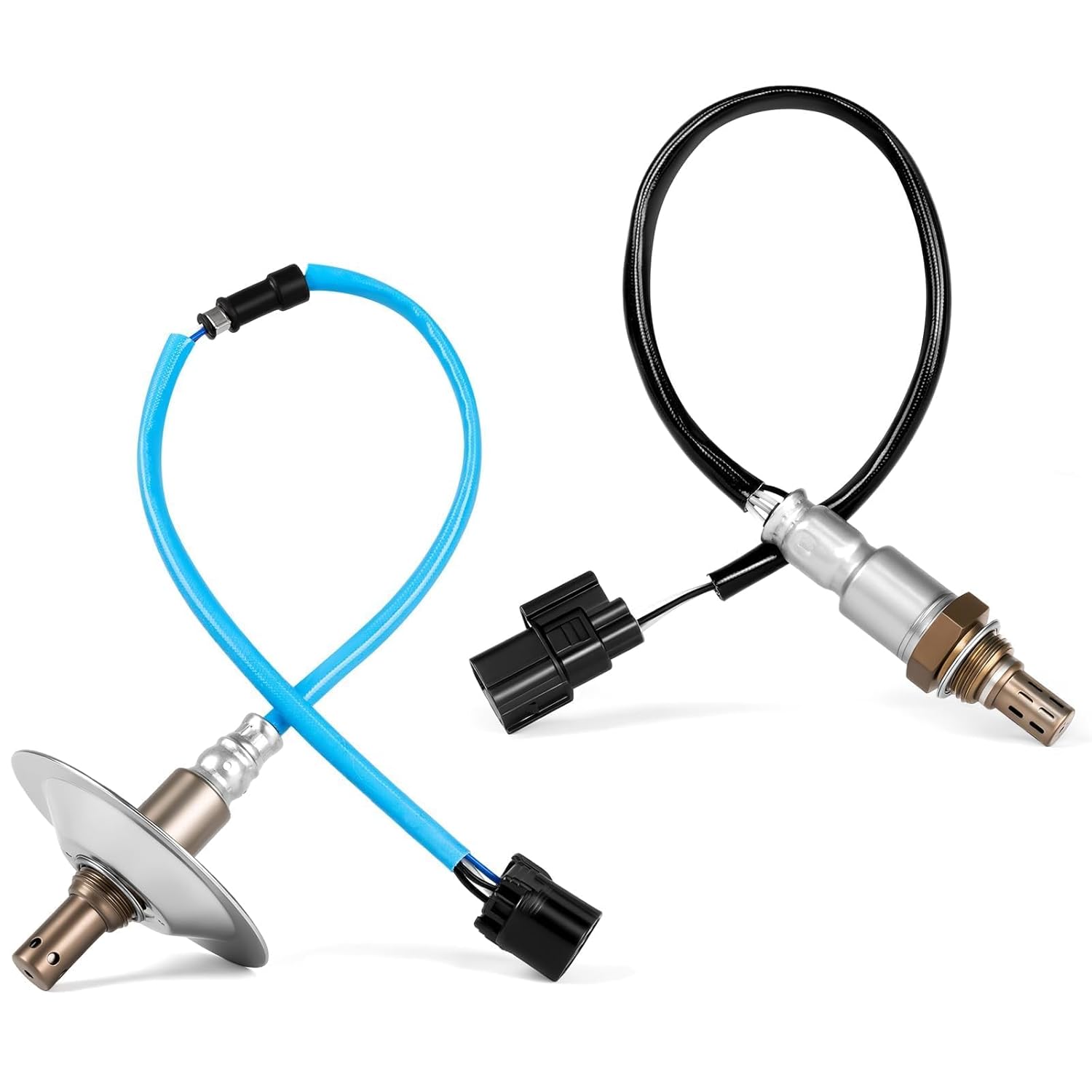 2Pcs 234-9063 234-4350 Oxygen Sensors Compatible with Honda Civic 1.3L L4 Hybrid 2006 2007 2008 2009 2010 2011 O2 Sensor Upstream and Downstream - Replace 36531-RMX-A01 36532-RMX-A01