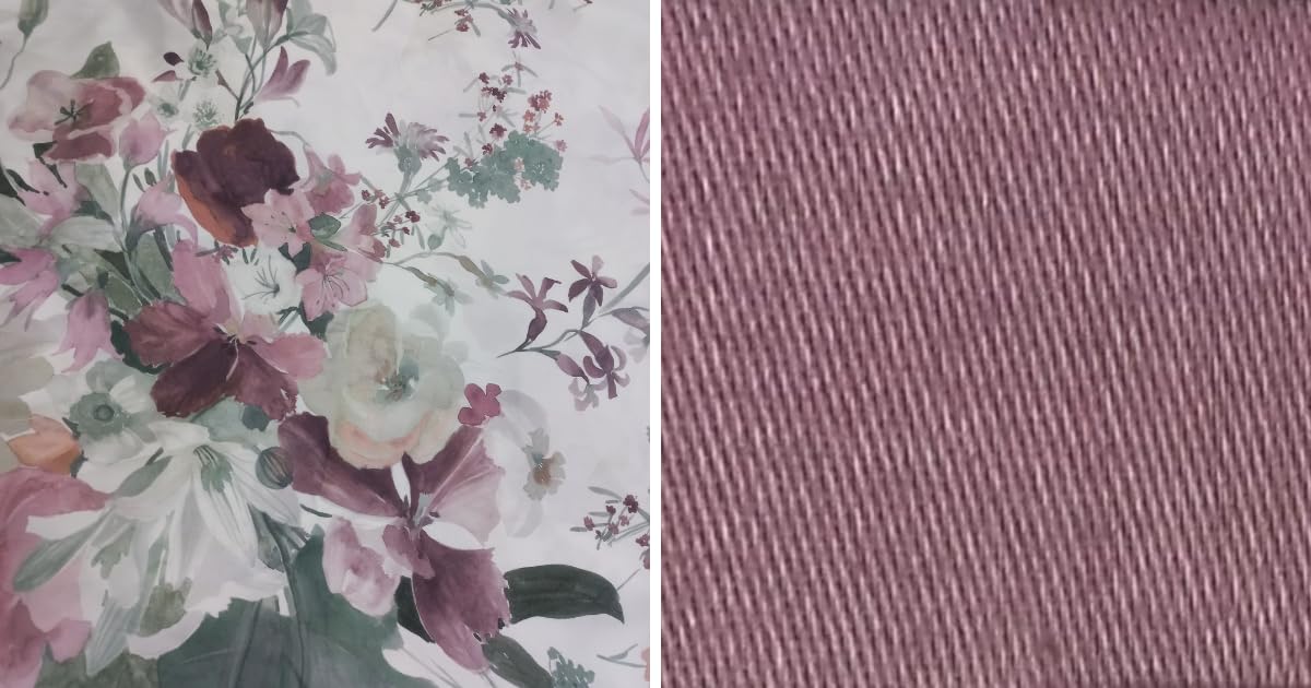 RICAMI FIORENTINI BALDI Completo Letto Acquerello Raso di Cotone 100%. Lenzuolo sopra + sotto Angoli + federe con Volant. Prodotto Artigianale Toscano. (Matrimoniale Standard, Rosa)