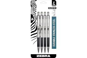 Zebra Pen F-301 Retractable Fine Black Pen 4-Pack