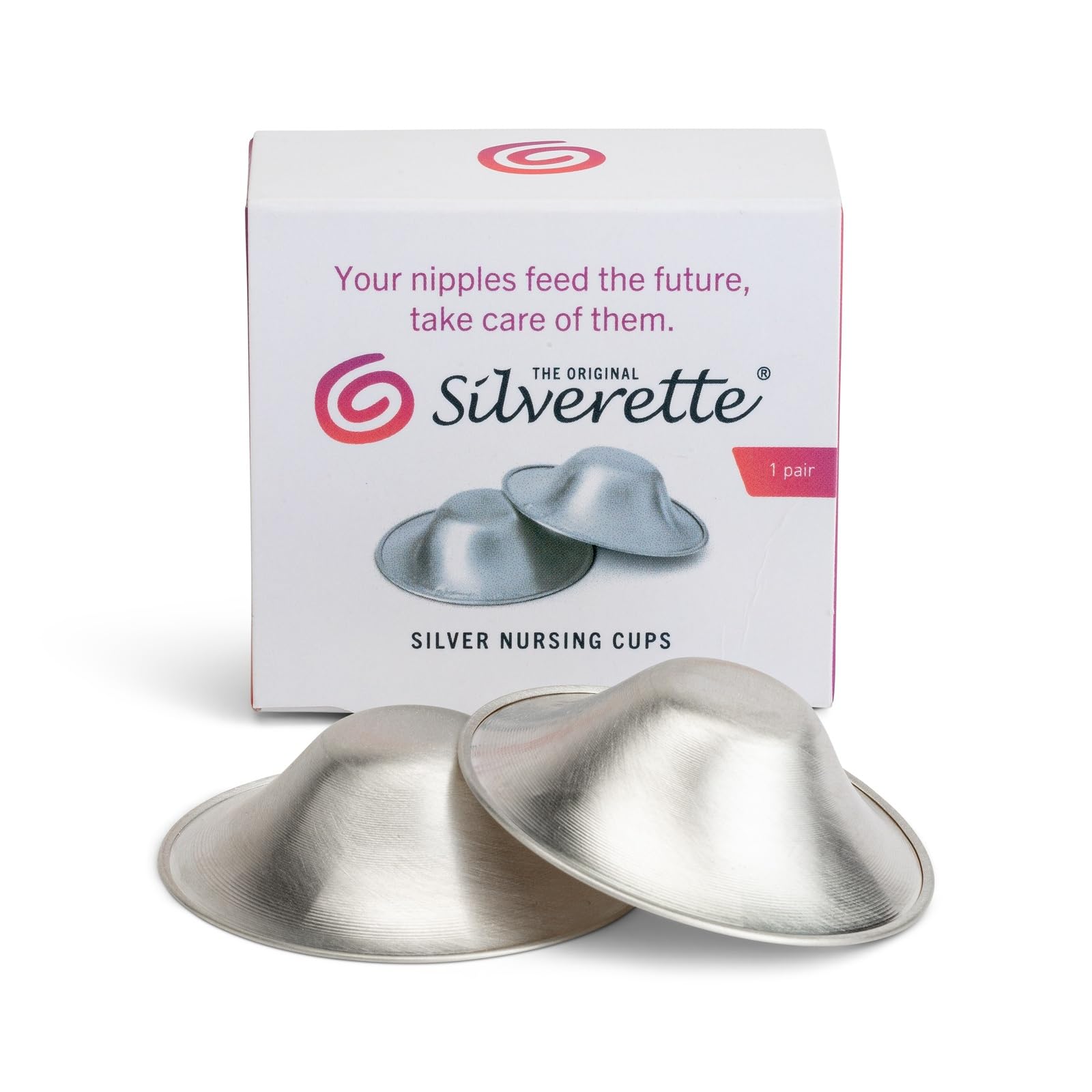 SILVERETTE Die Original Silberne Stillbecher – beruhigen und schützen Ihre Stillnippel – hergestellt in Italien (Regular + O-Feel)