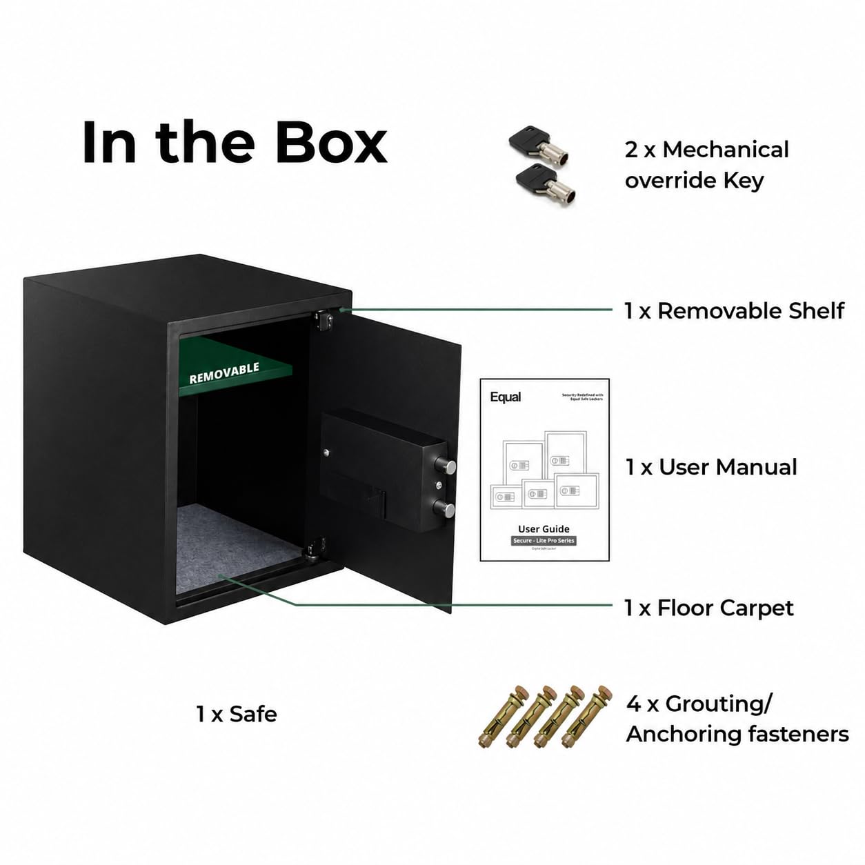 SecureLitePro Safe Locker - Digital & Key Security -8