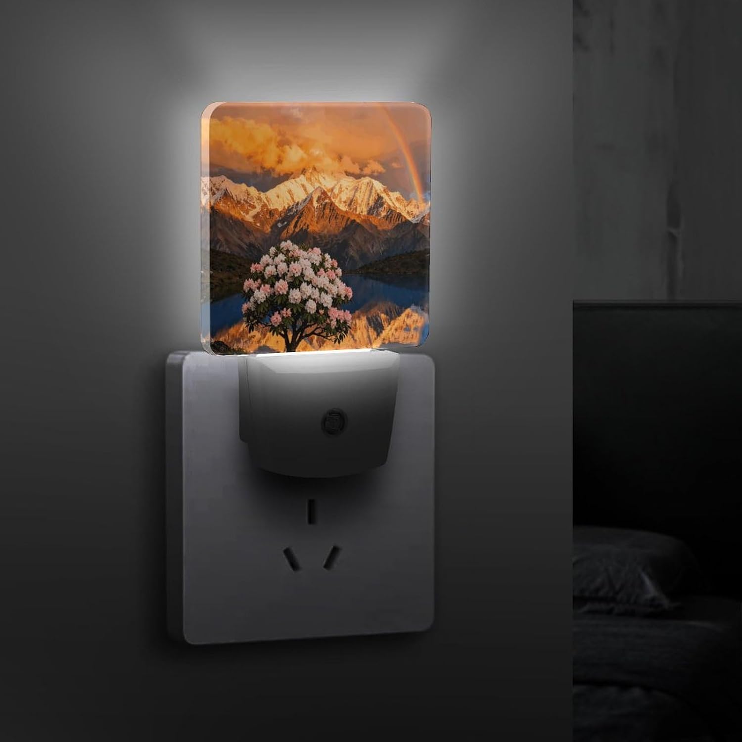 Mountains LED Night Light Plug-In Wall Nightlight, Decor 11.5x7.5x5cm image 4