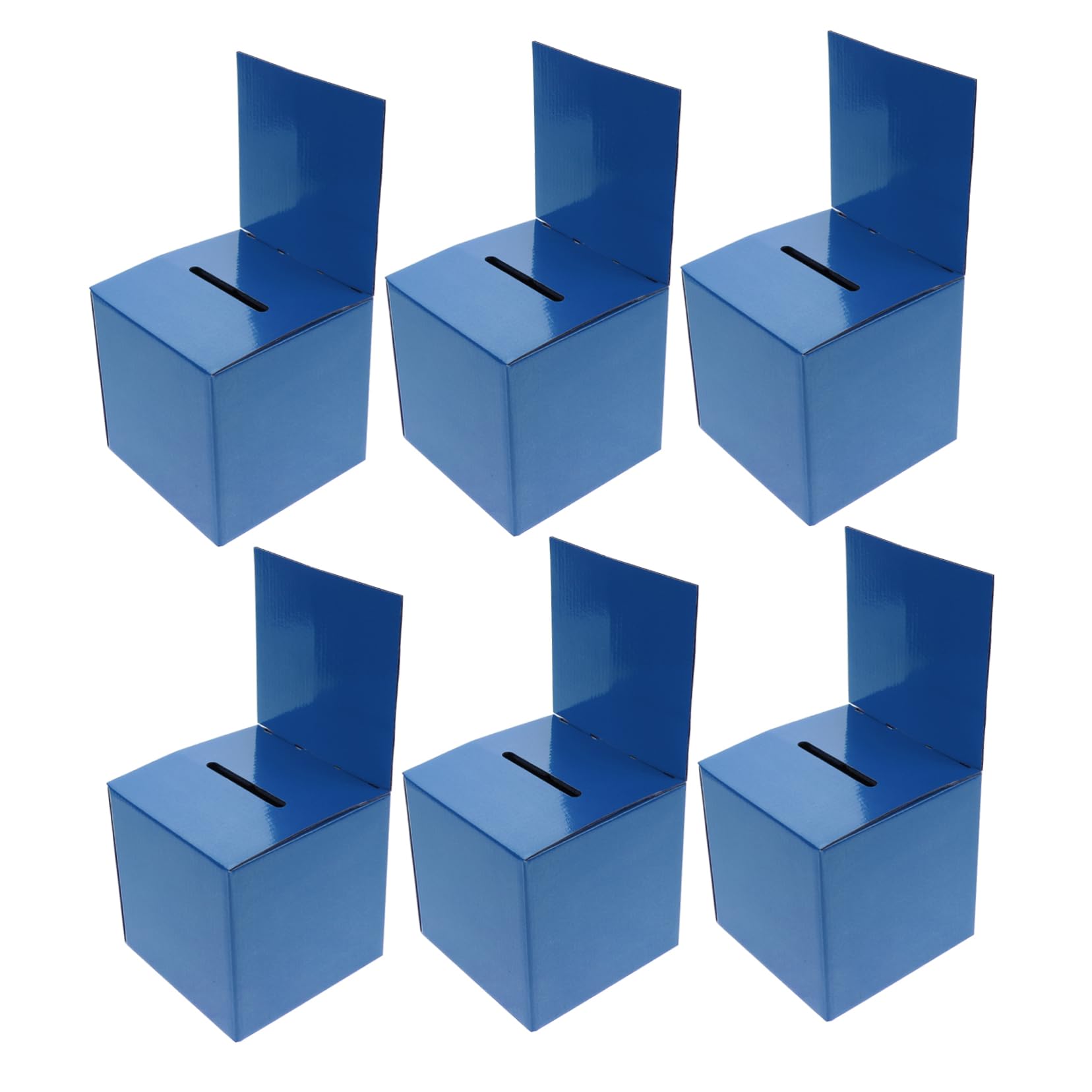 Angoily Elegant Wedding Card Box 6pcs Paper Card Box for Wedding Reception Decorations