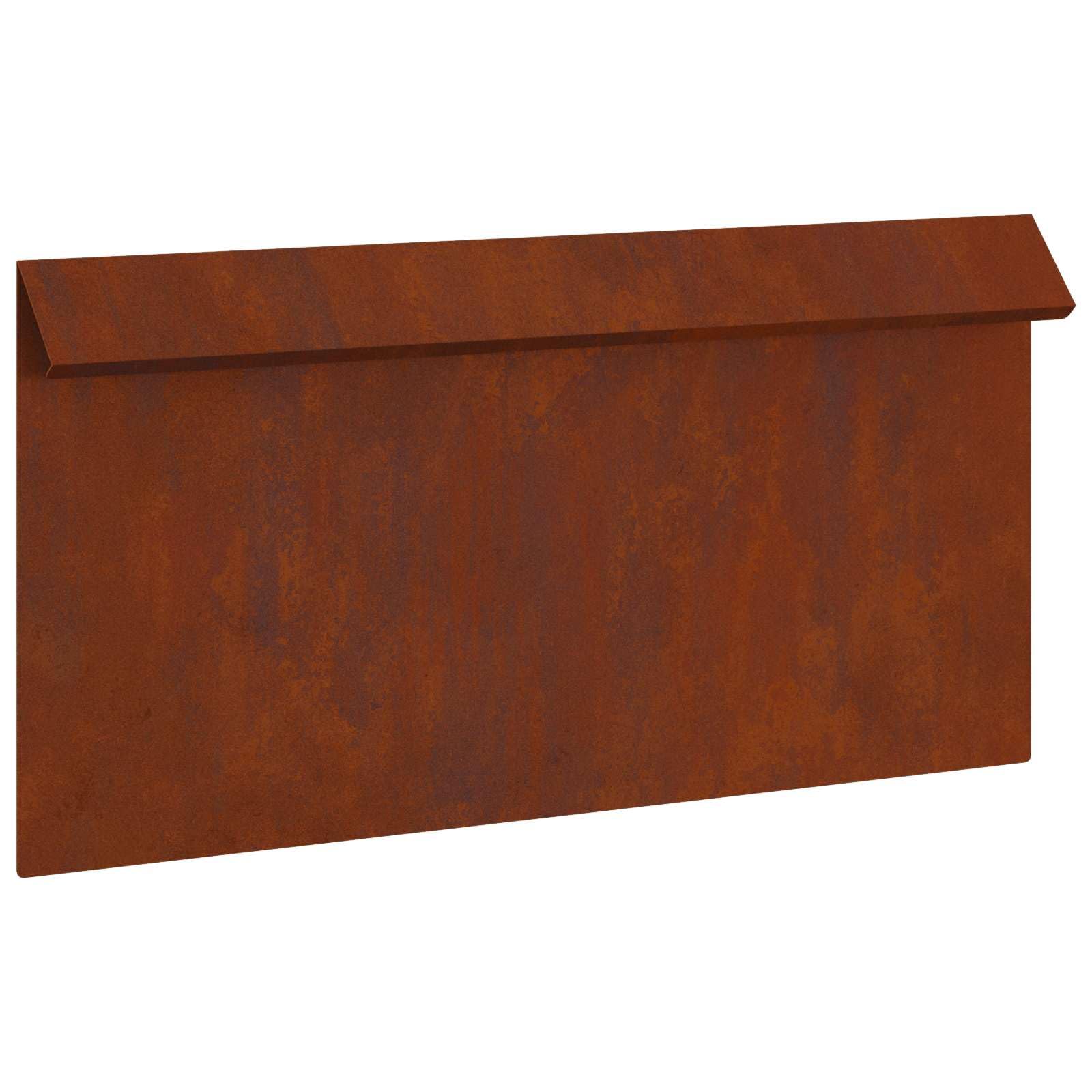 Schneckenzaun 4 STK. aus Wetterfeststahl 50 x 3,5 x 25 cm, robuster Schneckenschutz für Gartenbeete, witterungsbeständige Barriere für Pflanzen