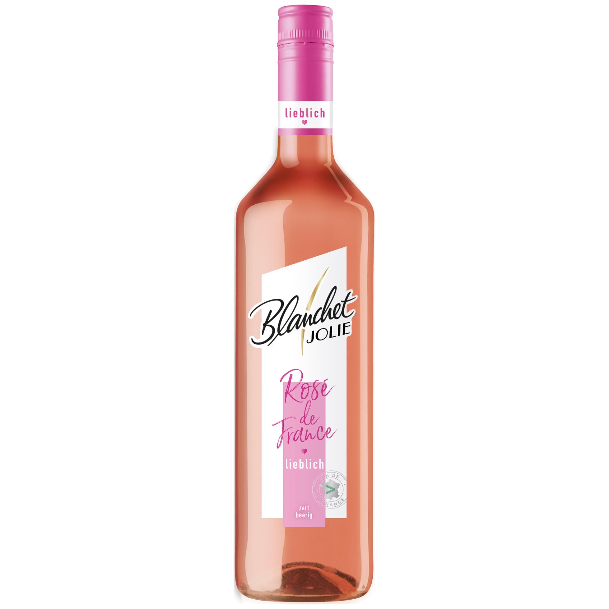 Blanchet JOLIE Rosé de France lieblich mit feiner Süße 11% vol. 6er Pack (6x0,75L Flasche) + usy Block
