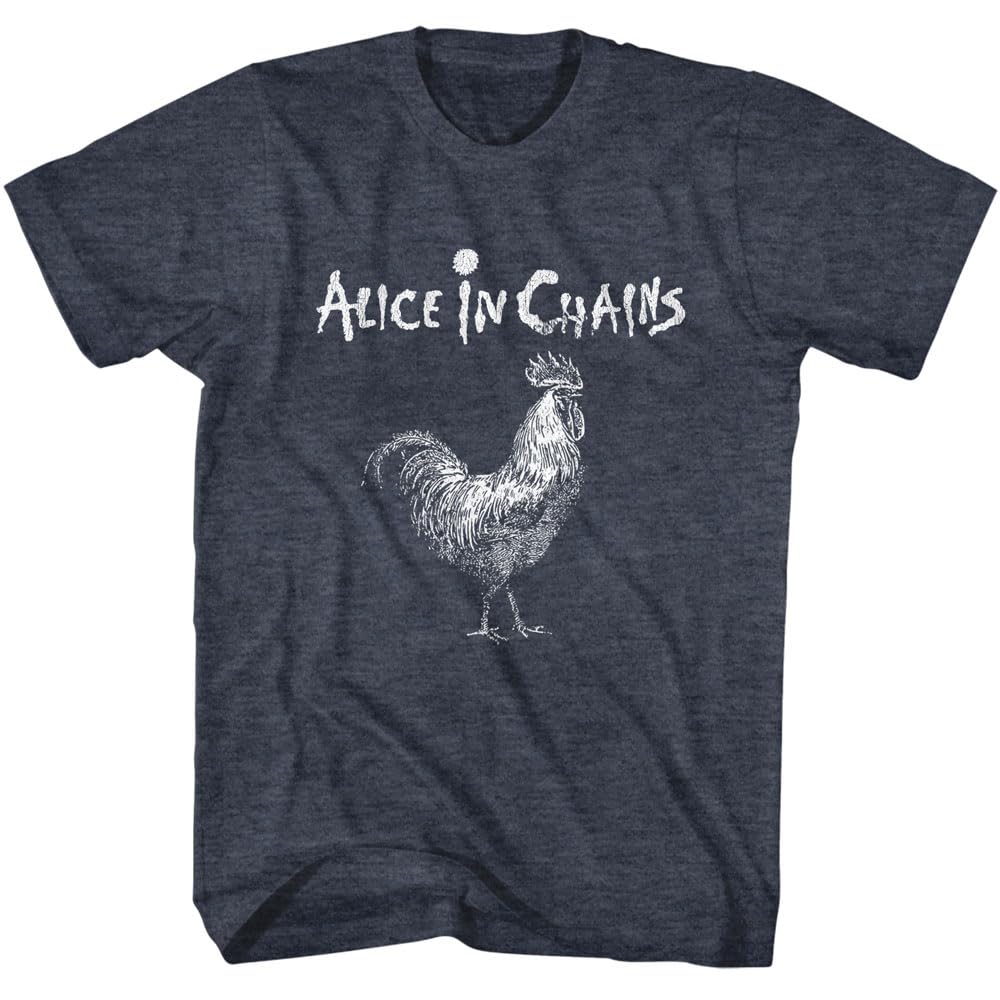 American Classics Alice in Chains Rooster Graphic T Shirt Navy Heather