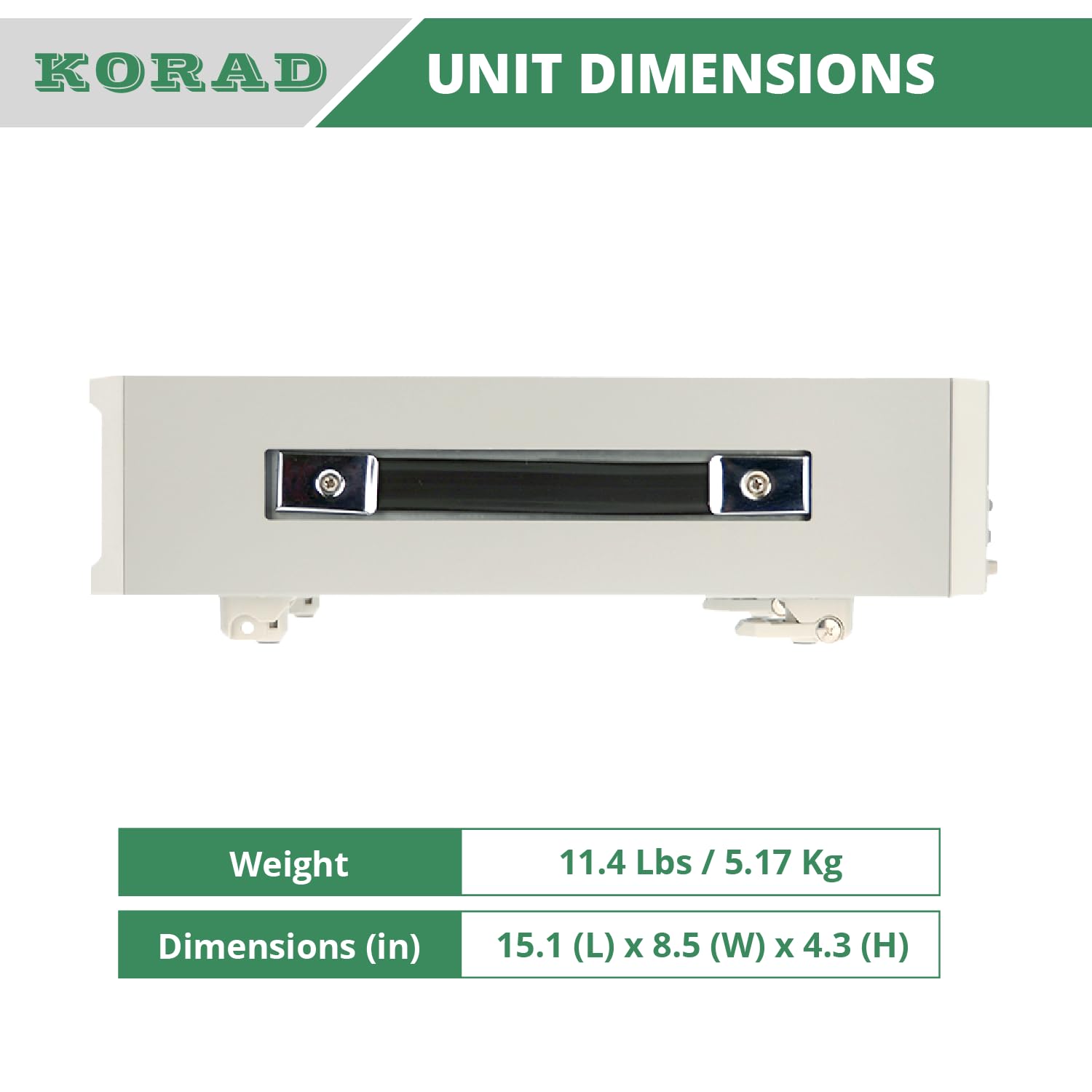 KORAD KEL-103 Unit Dimensions