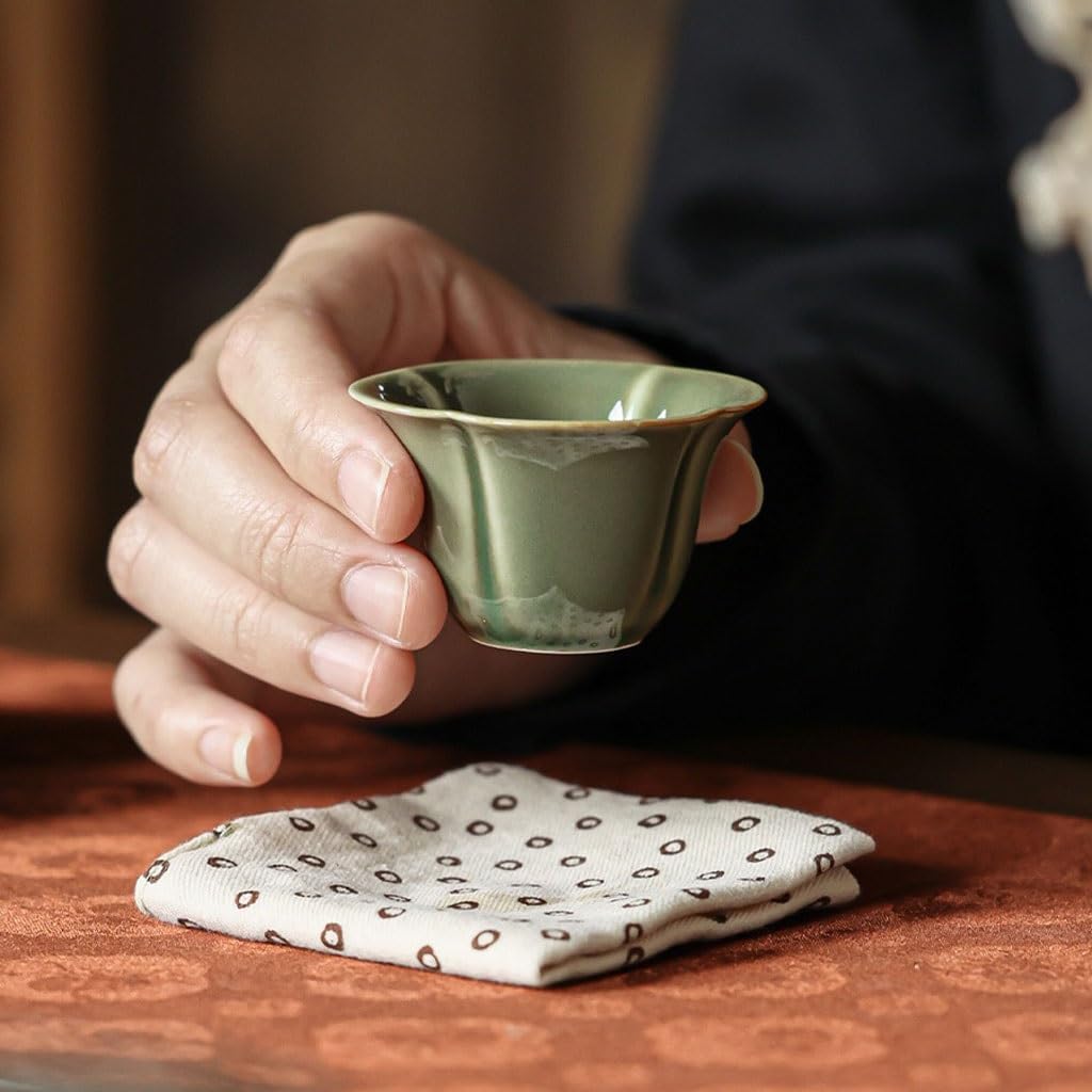 GSOUL Kungfu Tea cup Retro Simple Tea Set Cup Ceramic Host Personal Handmade Household Teacup Small Tea Cups