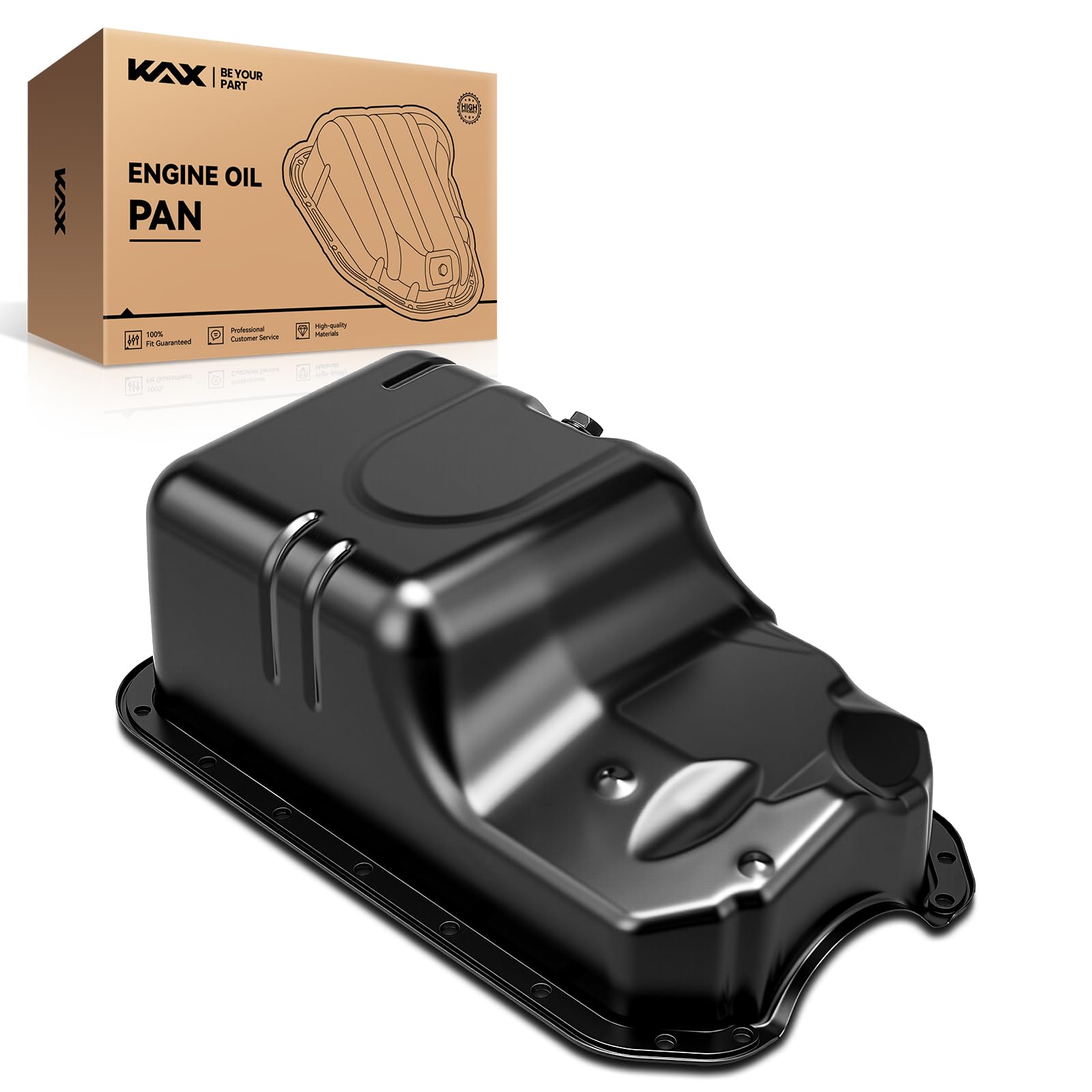 KAX 264-405 Engine oil pan with drain plug for Civic CX/DX/LX/Value Package