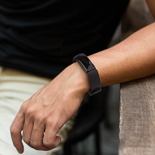 Miniatura 6 de Paquete de 3 bandas de silicona compatibles con Fitbit Inspire 2 bandas para mujeres y hombres, correas deportivas de repuesto ajustables para