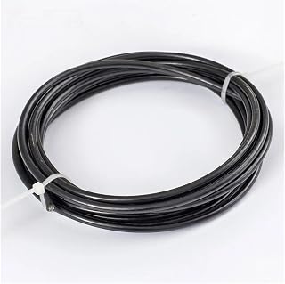 Cable De Alambre Acero Inoxidable Cuerda de Alambre de Acero Inoxidable con Revestimiento de plástico de PVC Negro para Manualidades(10Meters 2mm(7x7))