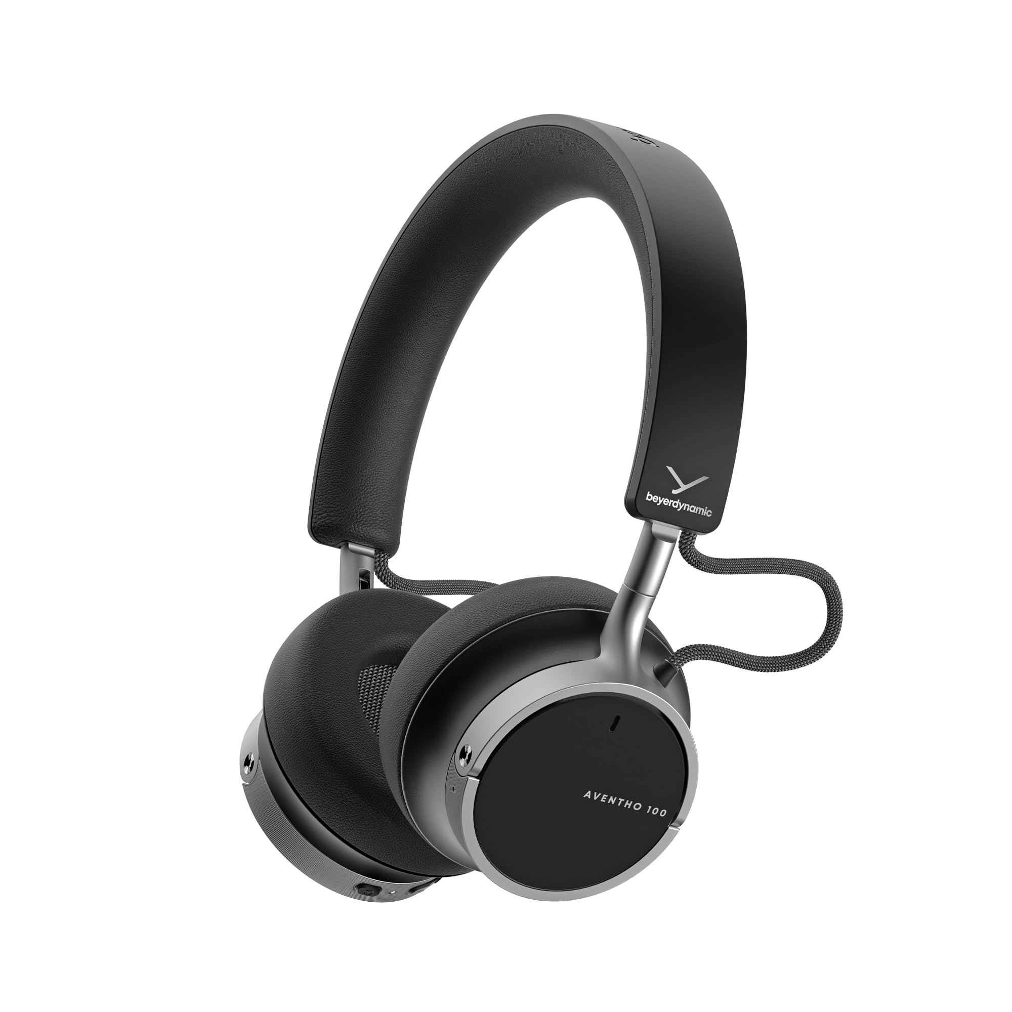 beyerdynamic AVENTHO 100 - Cuffie wireless On-Ear con cancellazione del rumore, 60 ore di durata della batteria, pieghevole, in nero - nuovo aggiornamento disponibile tramite app