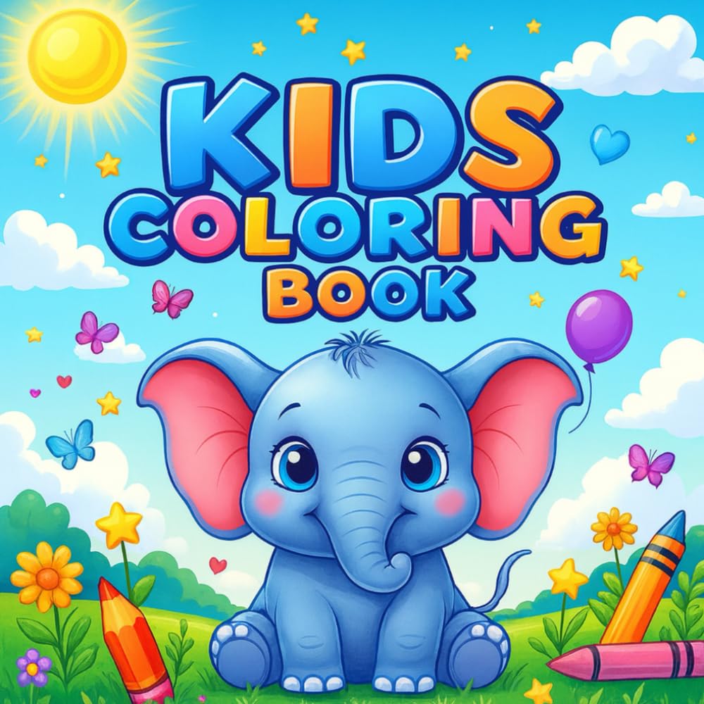 Magic Crayons Kingdom: A fun coloring book for kids aged 3 to 7