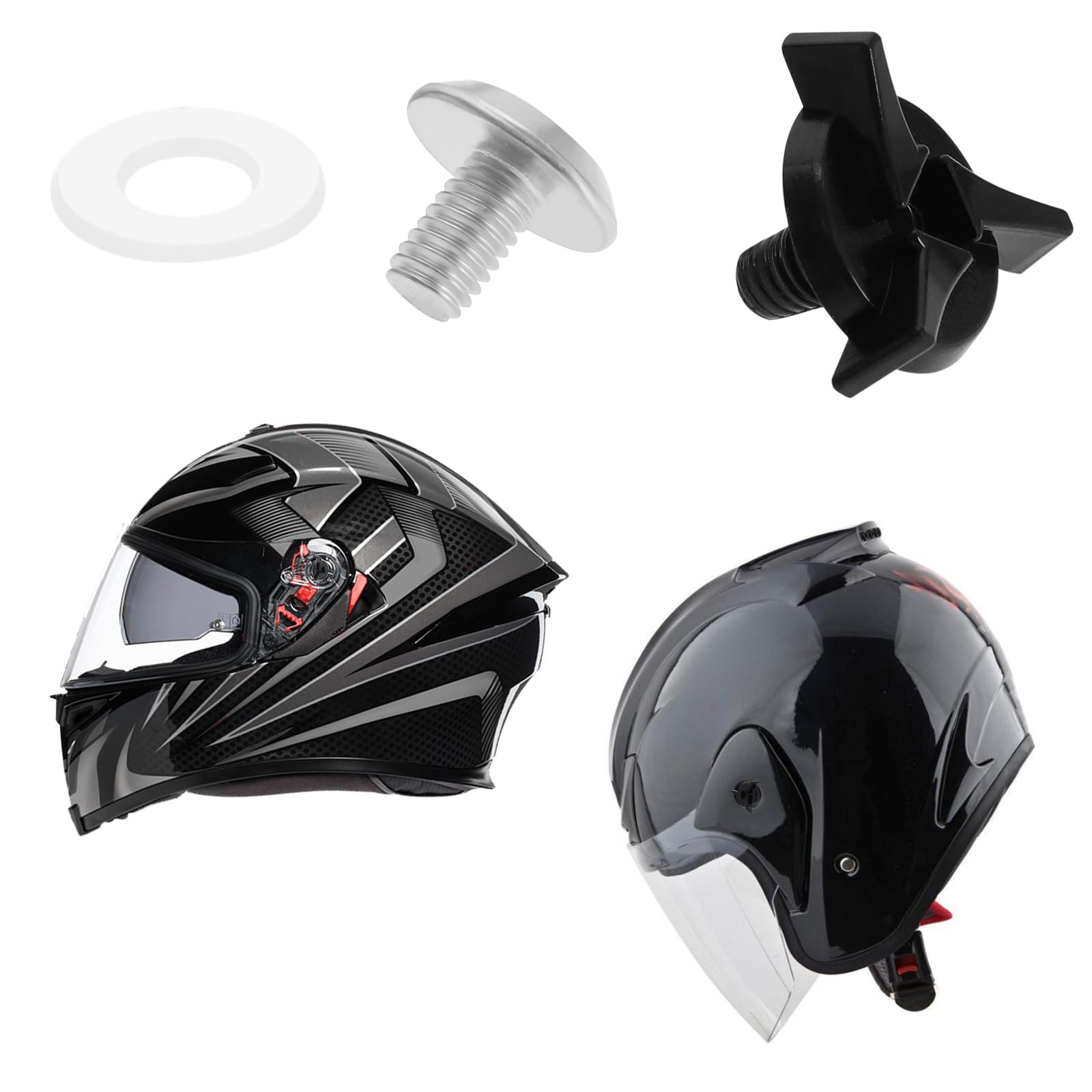 Shox Sniper Full Face ACU Gold Approved Motorbike Motorcycle Bike Crash Helmet - View #5