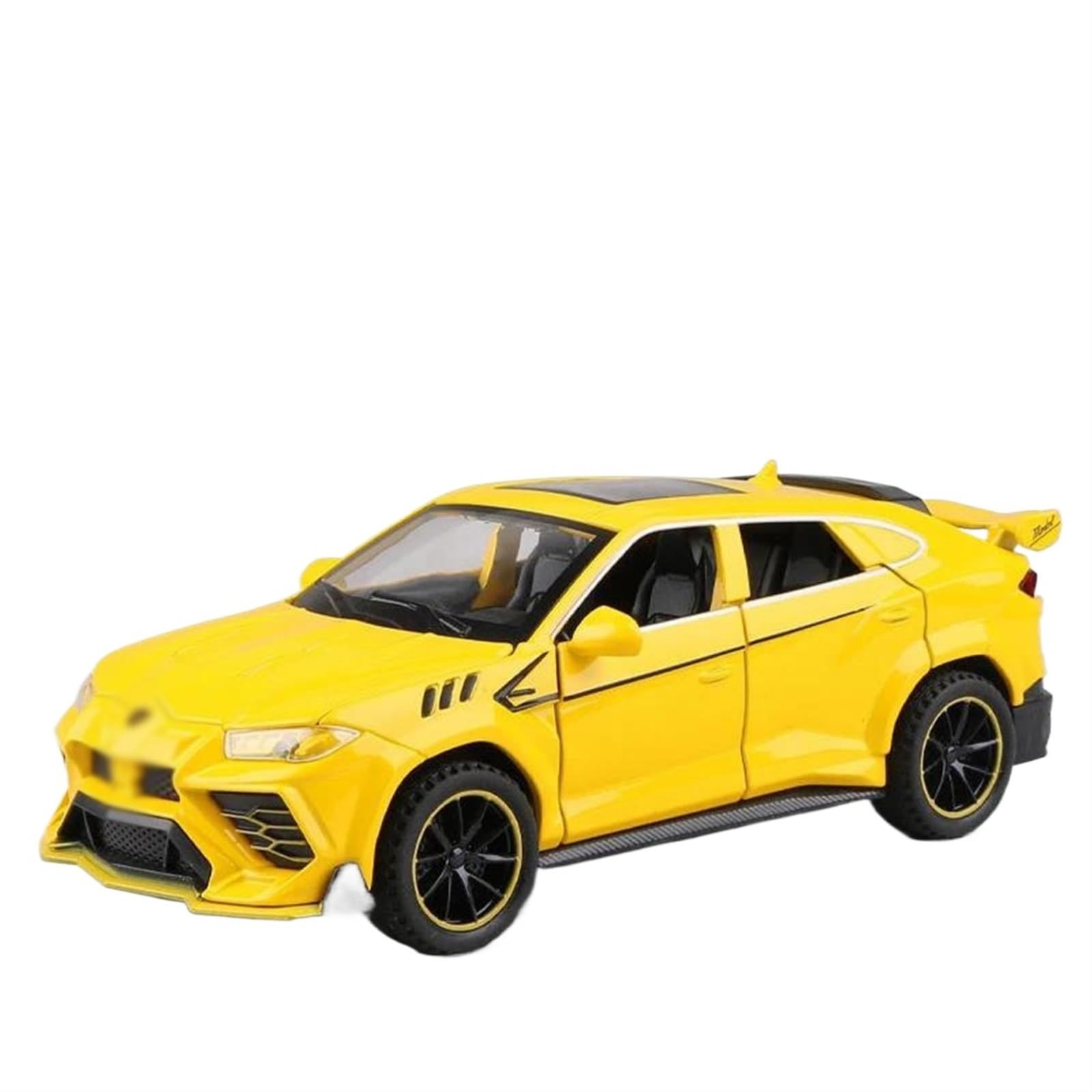 NAIREfor Diecast Toy Cars For Bison SUV 1:32 Alloy Car Model Sound Car Decoration Collection Toy Gift (Color : Yellow)