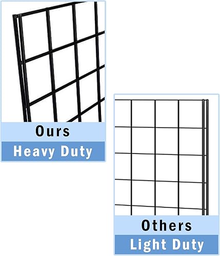 Miniatura 6 de Paneles de rejilla de grado comercial  Panel de rejilla resistente para cualquier exhibición minorista, 2 pies de ancho x 6 pies de alto, 4 paneles