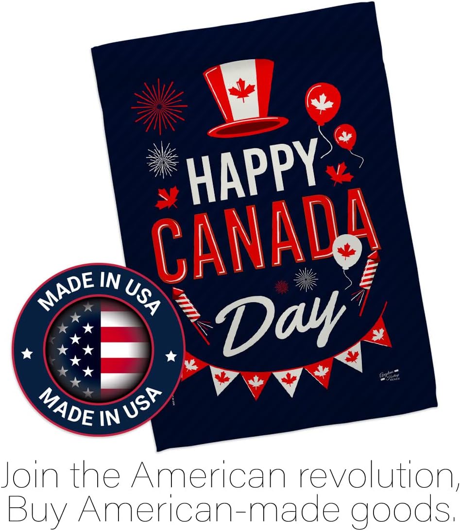 Canada Day Garden Flag - Regional Canadian Territories Region Country Particular Area - House Decoration Banner Small Yard Gift Double-Sided Made in USA 13 X 18.5