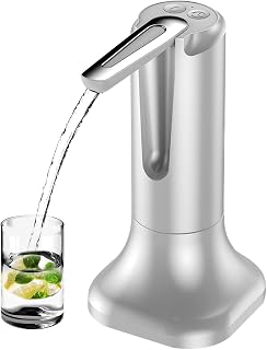 Desktop Water Bottle Dispenser, Water Pump for 5 Gallon Bottle Foldable Electric Water Dispenser Low Noise Water Bottle Pump USB Charging Automatic Drinking Water Pump for Office Home Camping