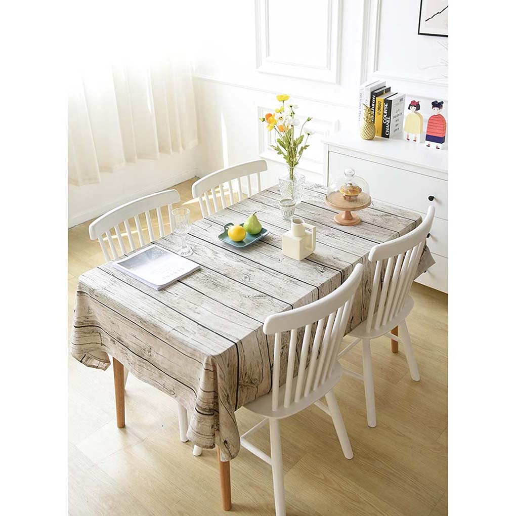 Amazon｜テーブルクロス 北欧 ヴィンテージ 正方形 140x140㎝ 木目調