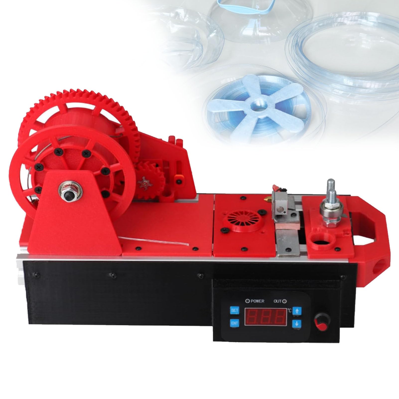Domowa Maszyna Do Produkcji Filamentu 3D, Urządzenie Do Recyklingu Butelek PET Z Cyfrową Regulacją Temperatury, Wytwarzające Filament Do Druku 3D O średnicy 1,75mm Do Użytku Domowego C