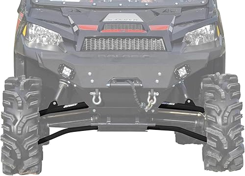 Miniatura 6 de SuperATV Brazos A de desplazamiento hacia adelante de 1.5 pulgadas para Polaris Ranger XP 900  Crew 2013-2019  Se adapta a neumáticos de 28.5